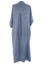 Load image into Gallery viewer, V Neck 2 Pocket Cotton Midi

