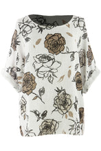 Load image into Gallery viewer, Rose Print Cotton Top
