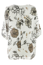 Load image into Gallery viewer, Rose Print Cotton Top

