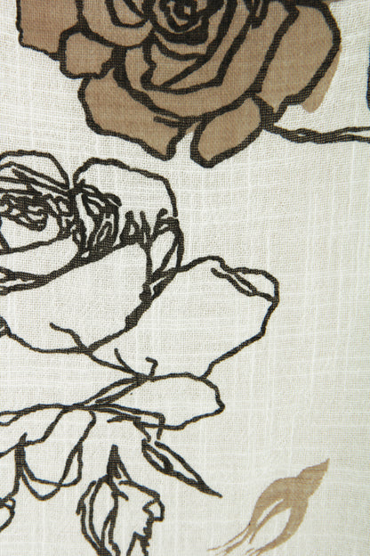 Rose Print Cotton Top