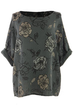 Load image into Gallery viewer, Rose Print Cotton Top
