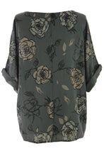 Load image into Gallery viewer, Rose Print Cotton Top
