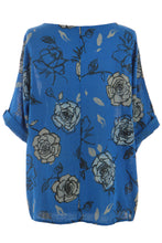 Load image into Gallery viewer, Rose Print Cotton Top
