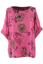 Load image into Gallery viewer, Rose Print Cotton Top
