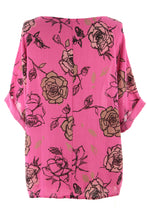 Load image into Gallery viewer, Rose Print Cotton Top
