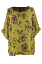 Load image into Gallery viewer, Rose Print Cotton Top
