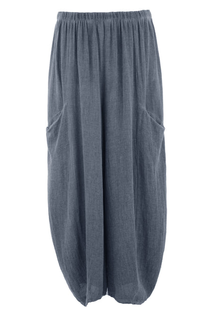 2 Slit Pocket Teabag Linen Trouser