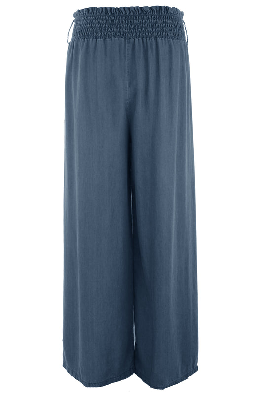 Elasticated Waist Denim Trouser