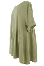 Load image into Gallery viewer, Pleat Panel Linen Tunic
