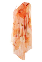 Load image into Gallery viewer, Floral Print Asymmetric Hem Silk Blouse
