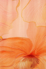 Load image into Gallery viewer, Floral Print Asymmetric Hem Silk Blouse
