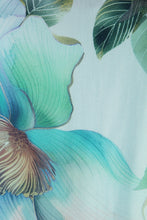 Load image into Gallery viewer, Floral Print Asymmetric Hem Silk Blouse
