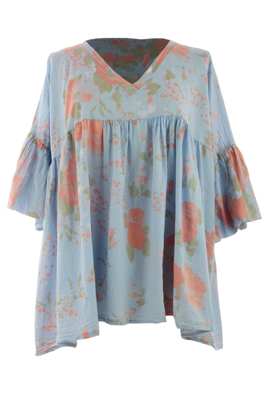 Floral Print Swing Top