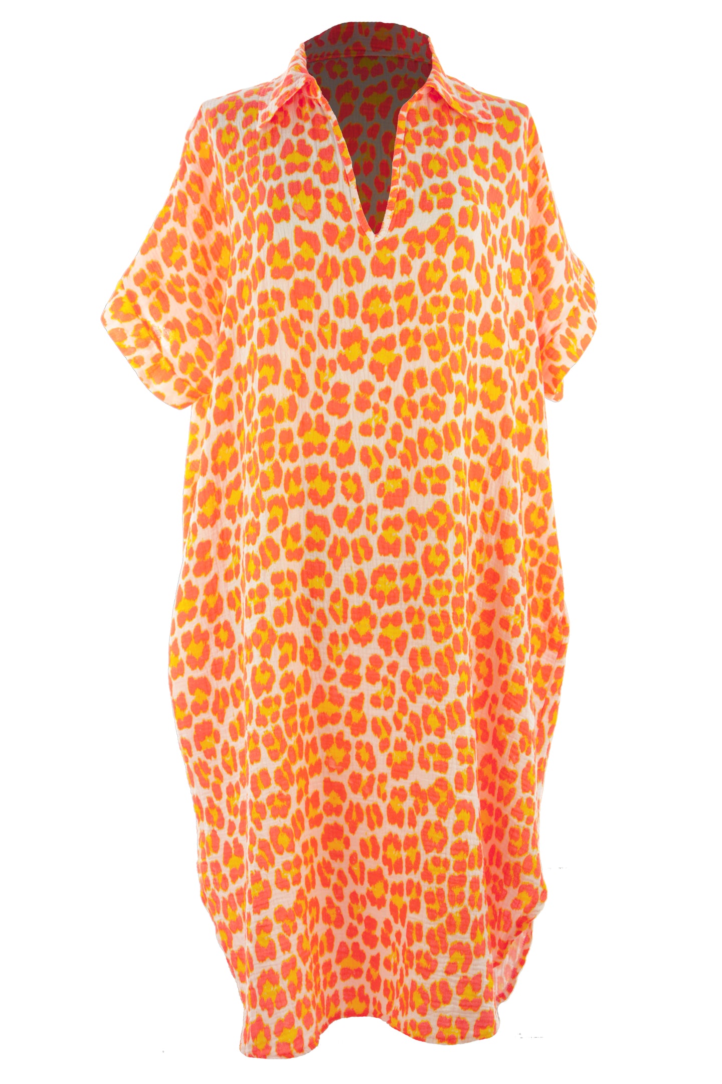 Leopard Print Collar Dress