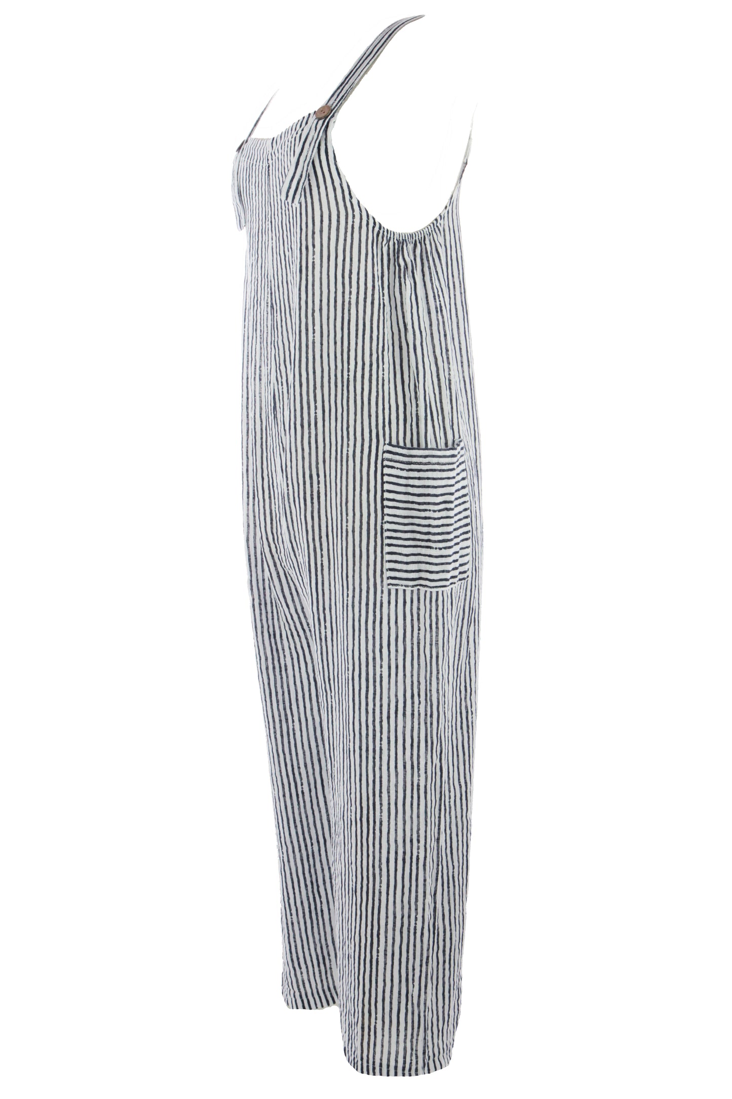 Stripes Cotton Dungaree