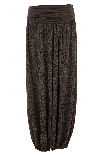 Leopard Print Harem Trouser