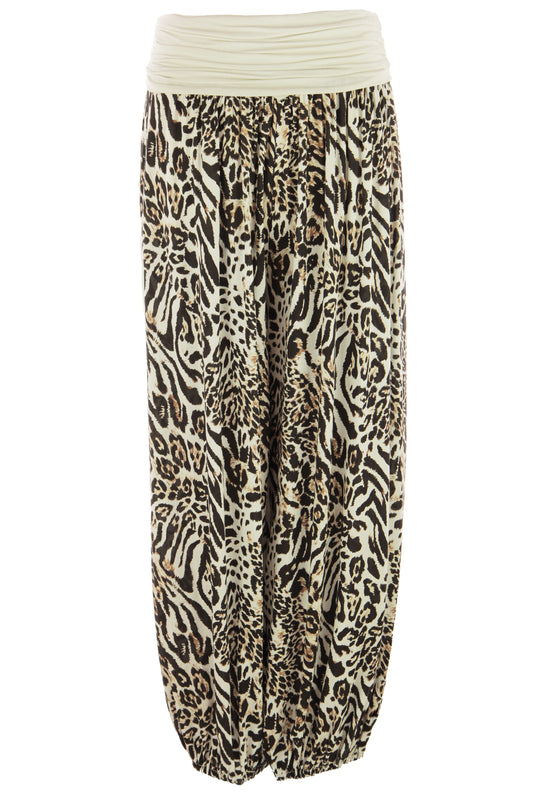 Leopard Print Harem Trouser