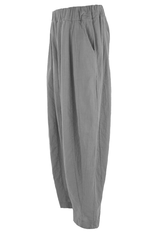 Panel Detail Linen Trouser