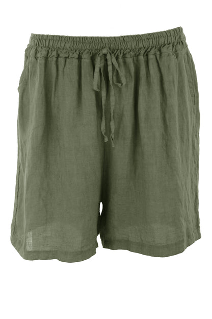 2 Pocket Linen Shorts