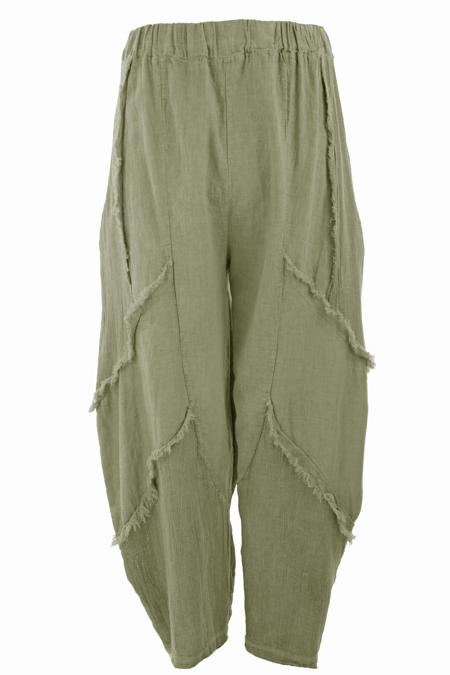 Teabag Linen Panel Trouser