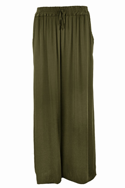Satin Wide Leg Trouser