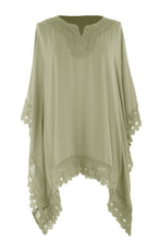 Load image into Gallery viewer, Crochet Trim Kaftan Top
