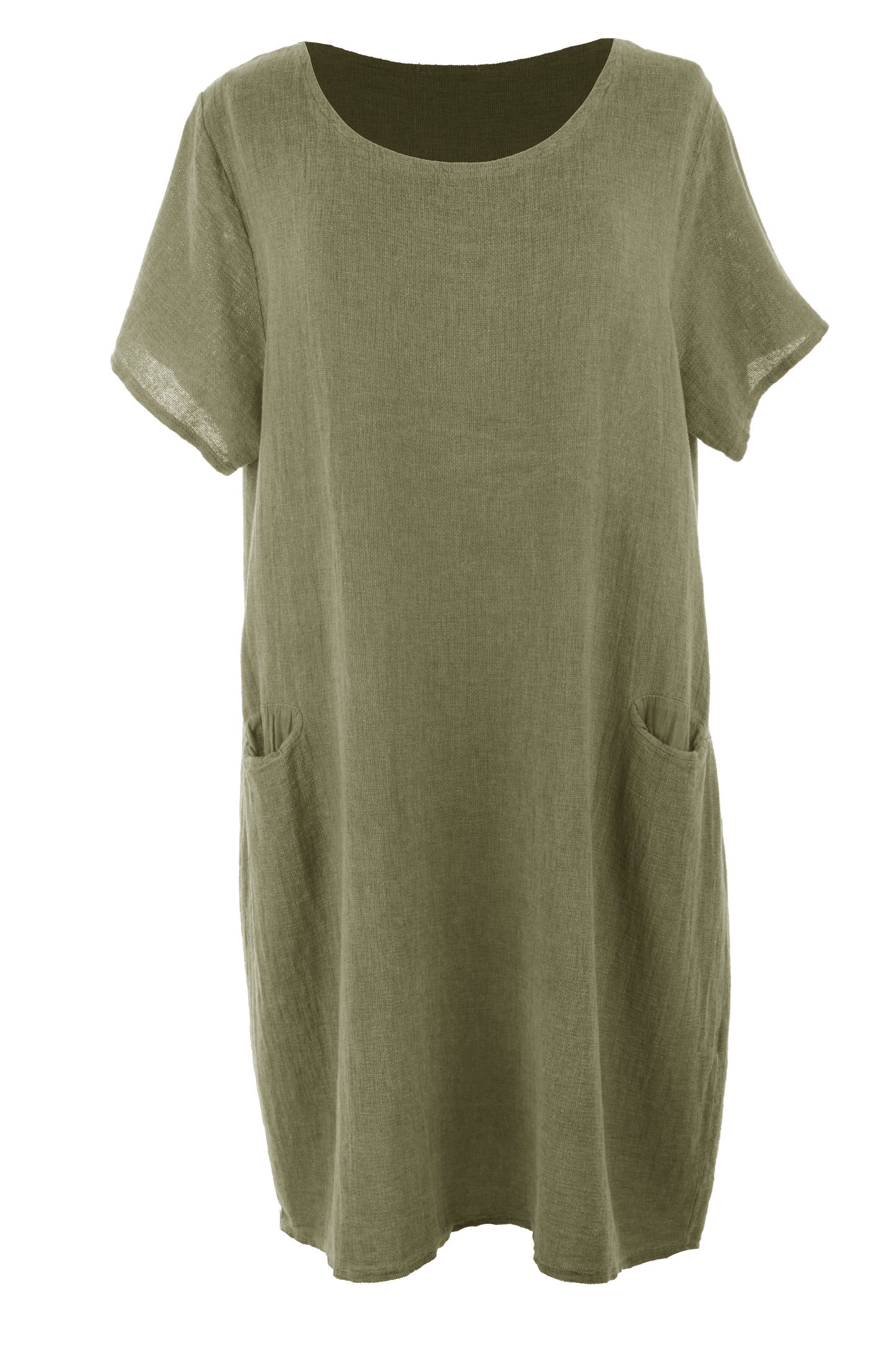 2 Pocket Teabag Linen Dress