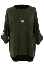 Load image into Gallery viewer, Button Detail Corduroy Top
