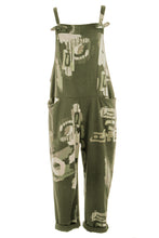 Load image into Gallery viewer, Abstract Print Dungaree
