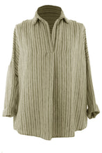 Load image into Gallery viewer, Collar Stripe Top
