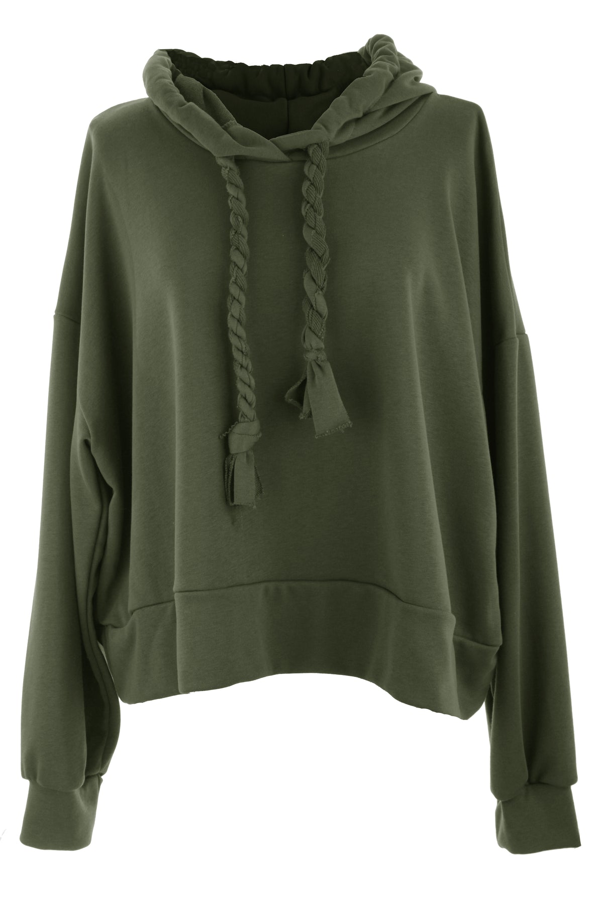 Rope Drawstring Hooded Sweatshirt