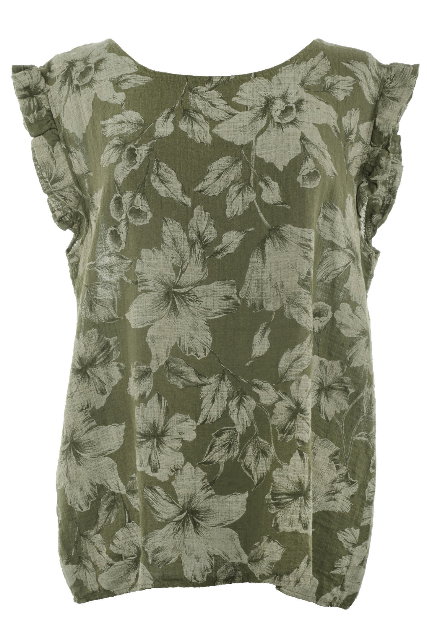 Floral Sleeveless Cotton Top