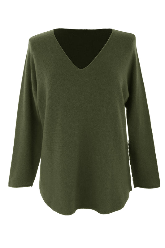 V Neck Soft Knit Jumper UK 8-14