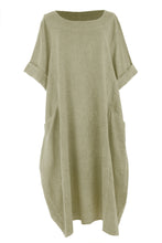 Load image into Gallery viewer, 2 Pocket Washed Linen Dress
