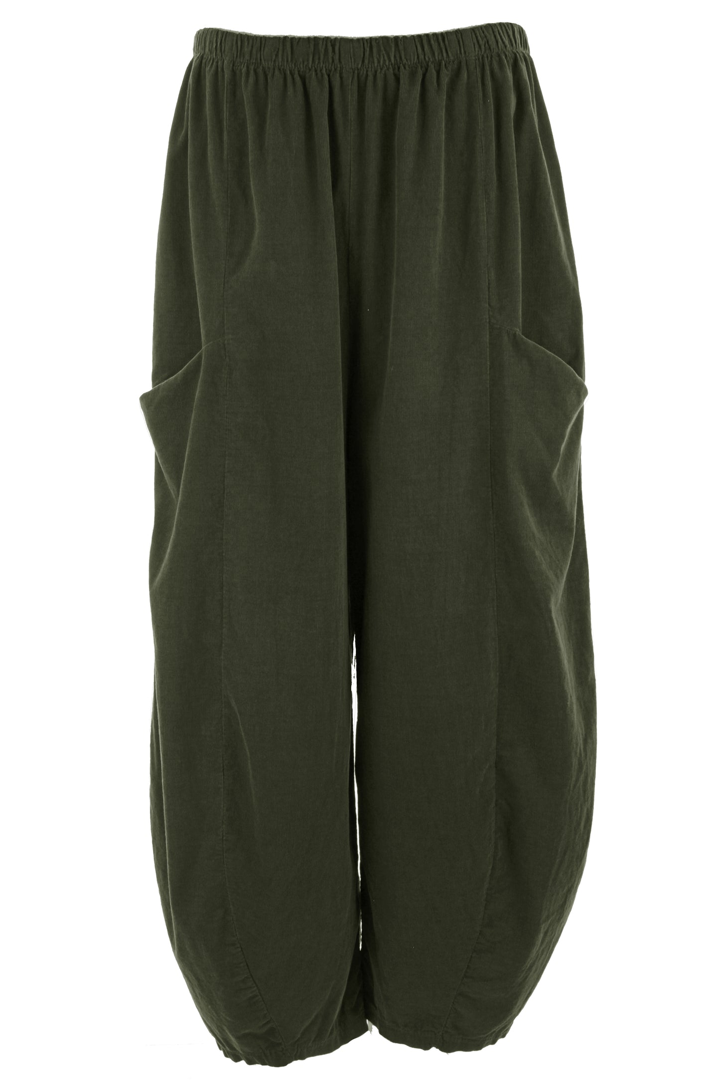 2 Slit Pocket Barrel Leg Corduroy Trouser