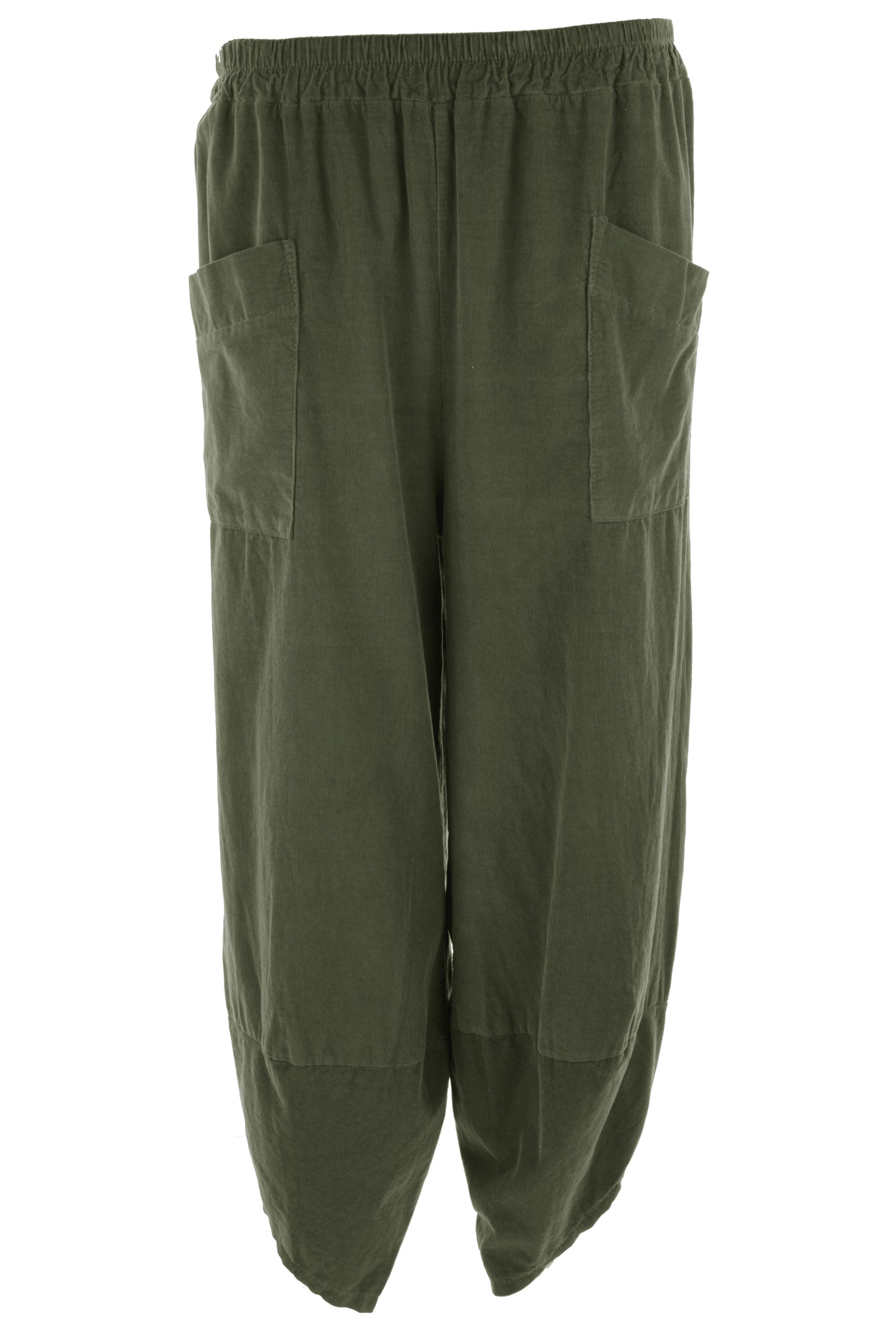 Tulip Ankle Barrel Leg Corduroy Trouser