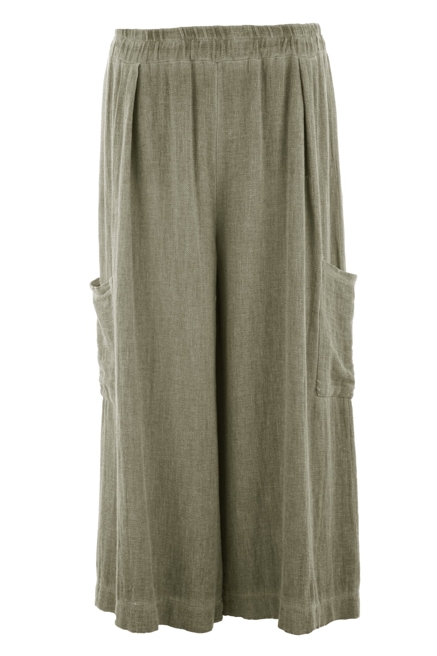Teabag Linen Cropped Length Trouser