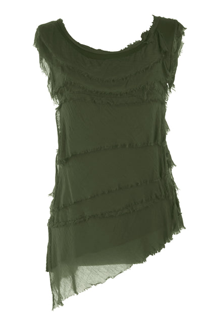 Sleeveless Rara Silk Top