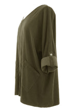 Load image into Gallery viewer, Button Detail 2 Pocket Corduroy Top

