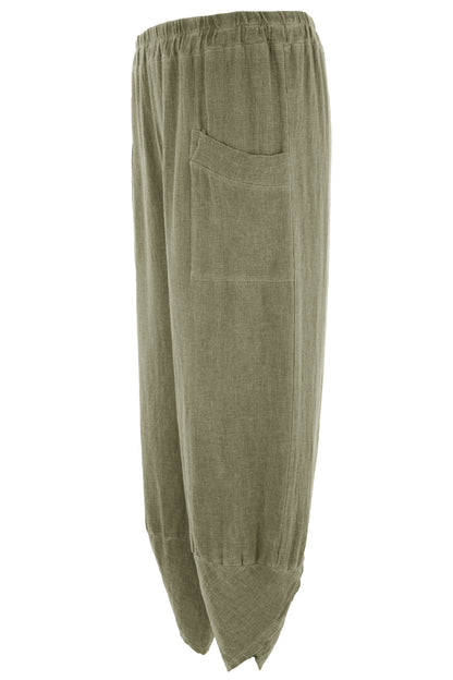 2 Pocket Barrel Leg Teabag Trouser