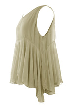 Load image into Gallery viewer, Sleeveless Swing Silk Top
