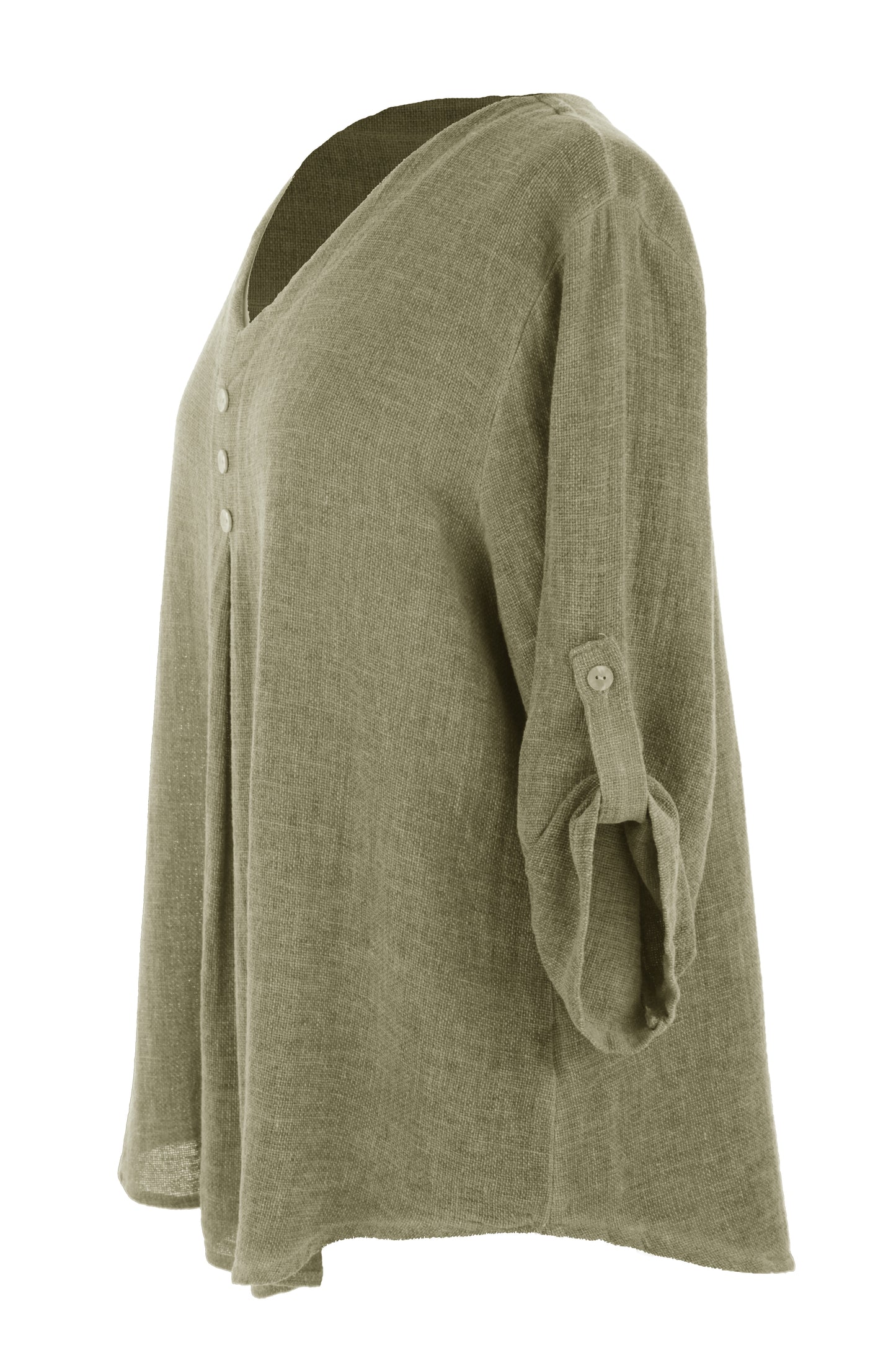 3 Button Detail Teabag Top