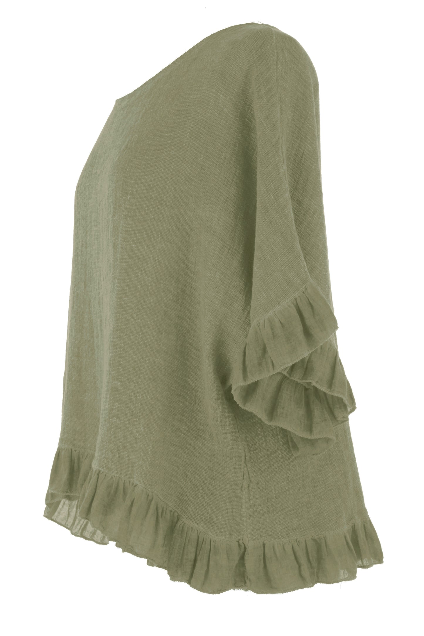 Frill Hem Teabag Top