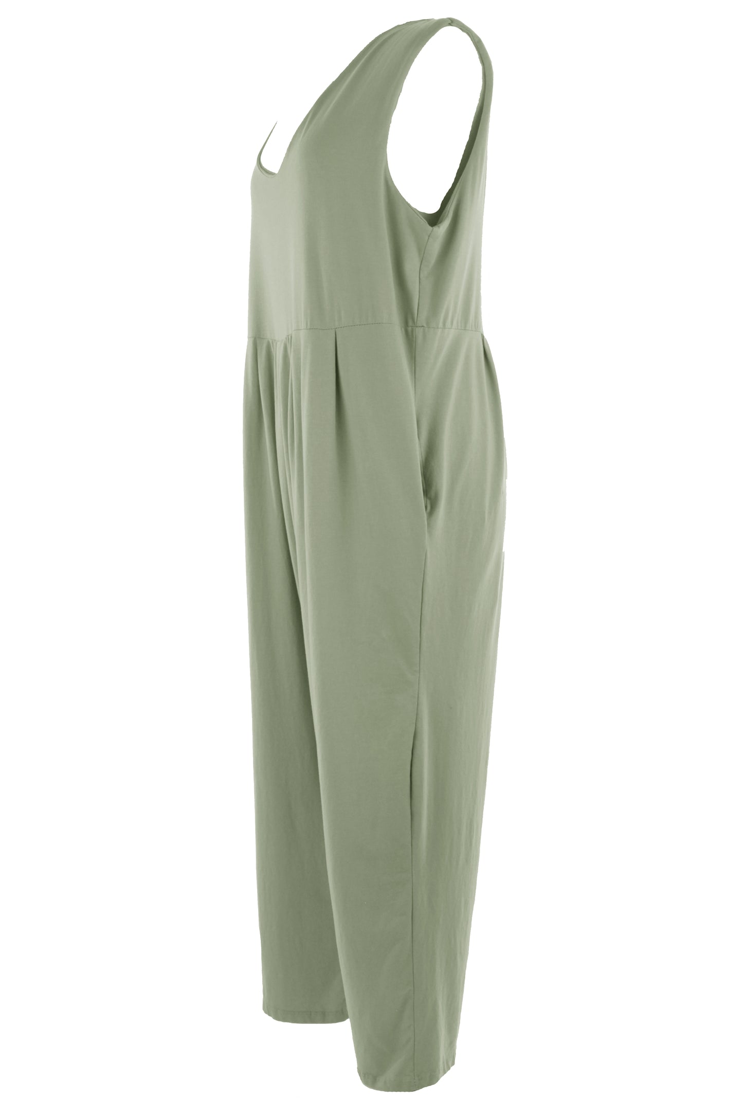 Sleeveless Drop Crotch Jumpsuit
