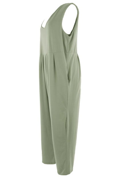 Sleeveless Drop Crotch Jumpsuit
