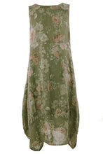 Load image into Gallery viewer, Floral Square Neck Linen Dress
