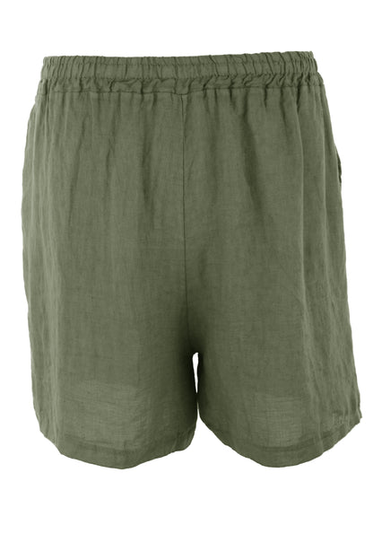 2 Pocket Linen Shorts