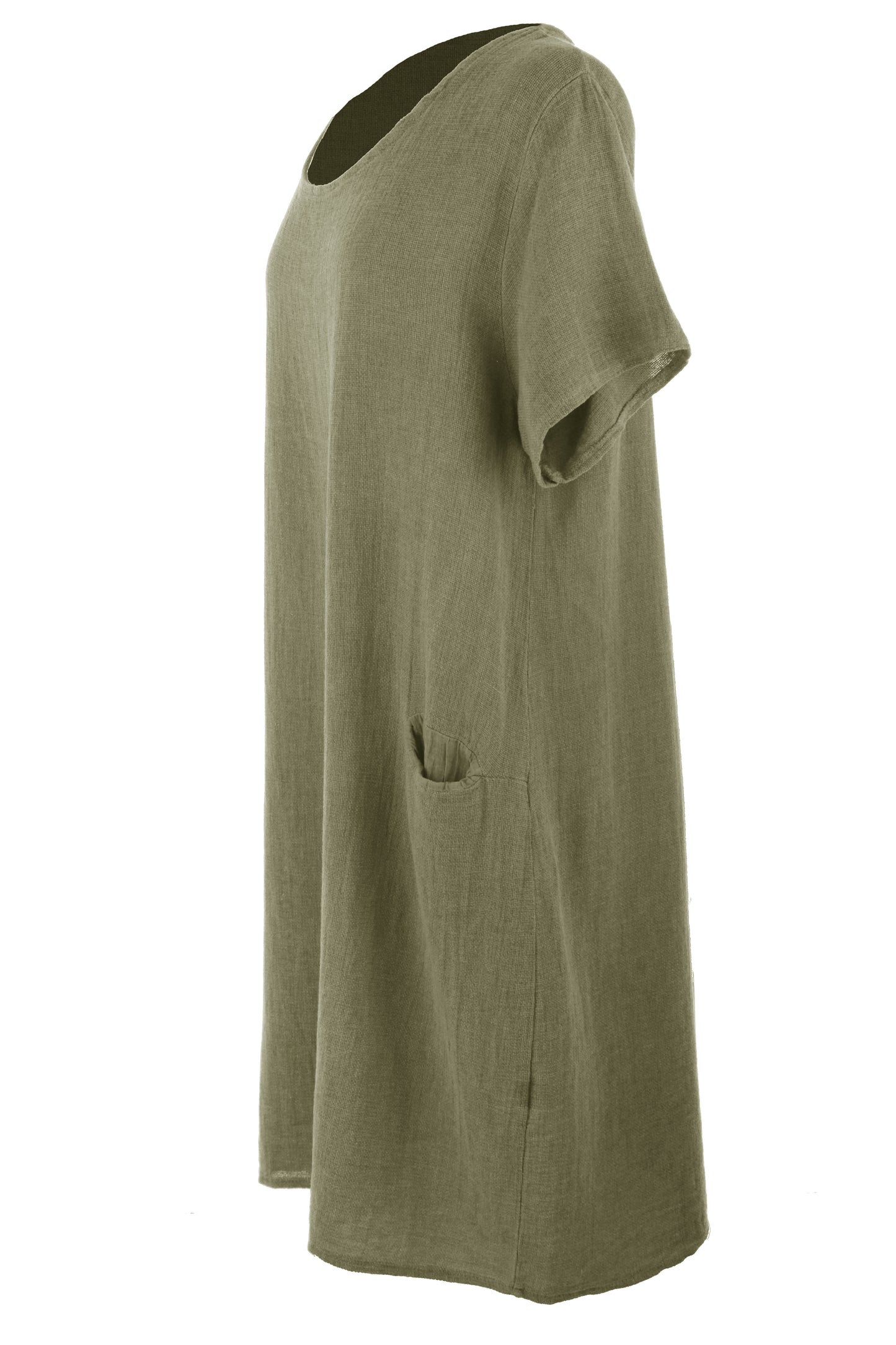 2 Pocket Teabag Linen Dress