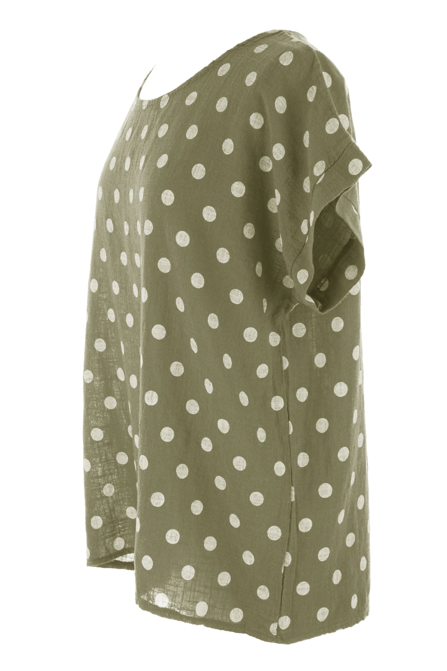 Polka Dot Print Necklace Top