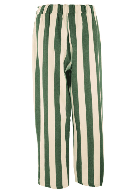 Woven Stripe Cotton Trouser